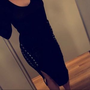 Black pencil skirt